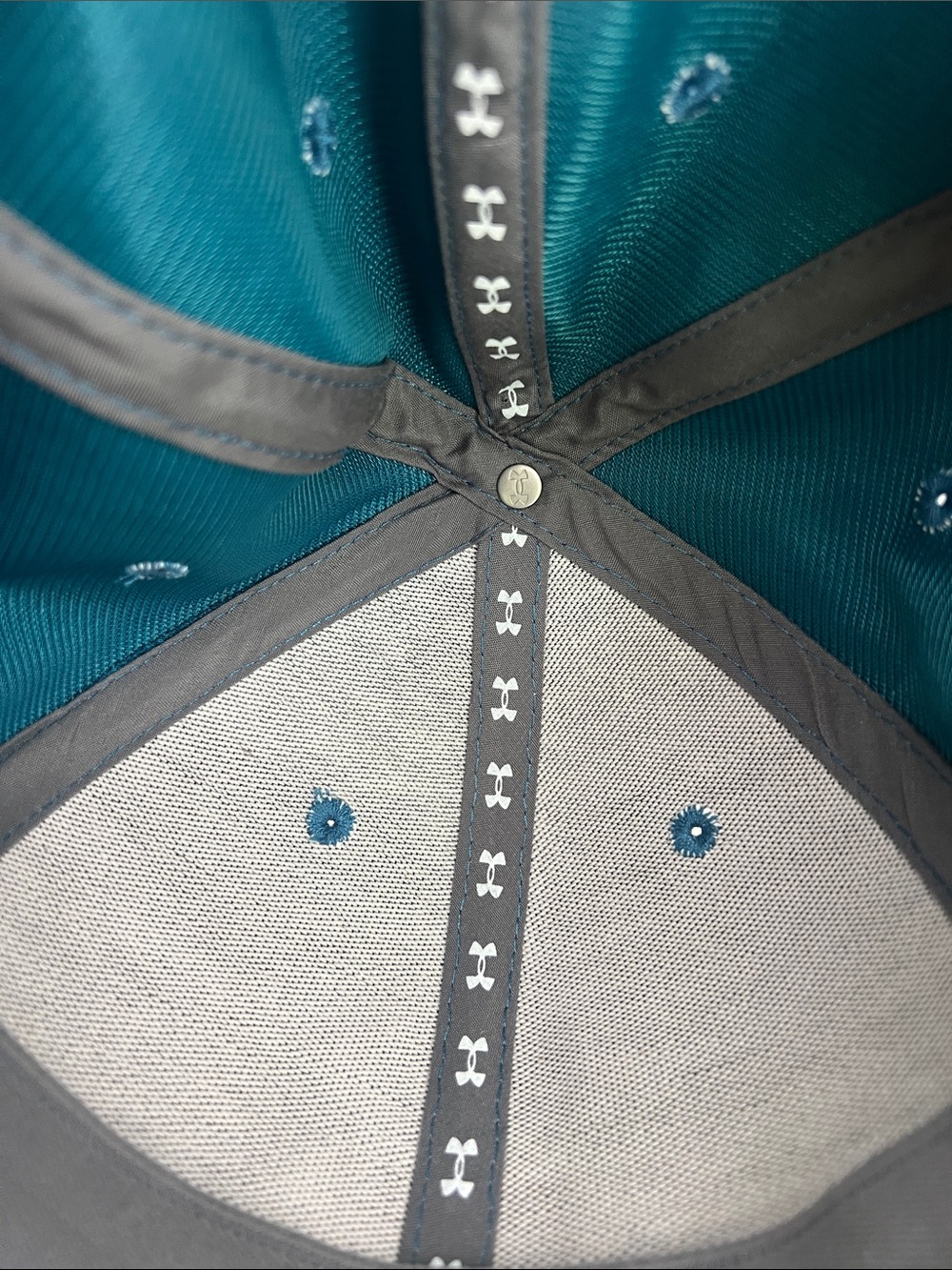Under Armour Mens Blitzing 3.0 Teal Heather Stretch Fit Hat LG/XL - Picture 7 of 9